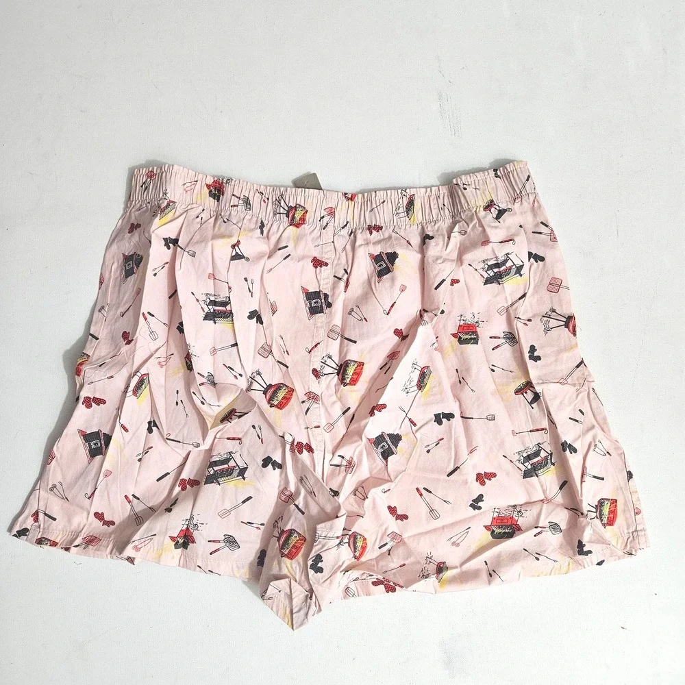 J. Crew Men's Boxer Printed Shorts BBQ Print Size XXL AC084